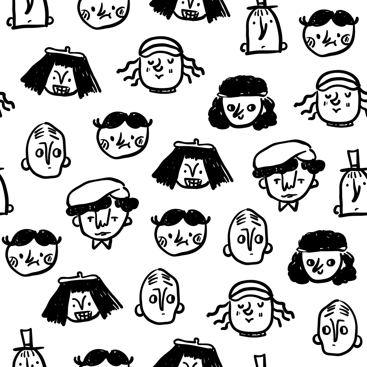 Diverse user avatars